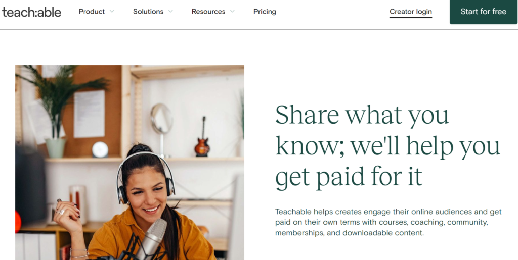 Teachable Home Page