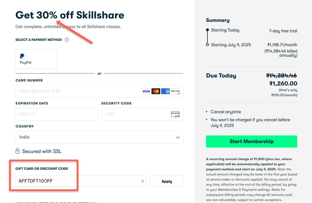 [30% OFF] Skillshare Discount Code August 2025 (Updated)
