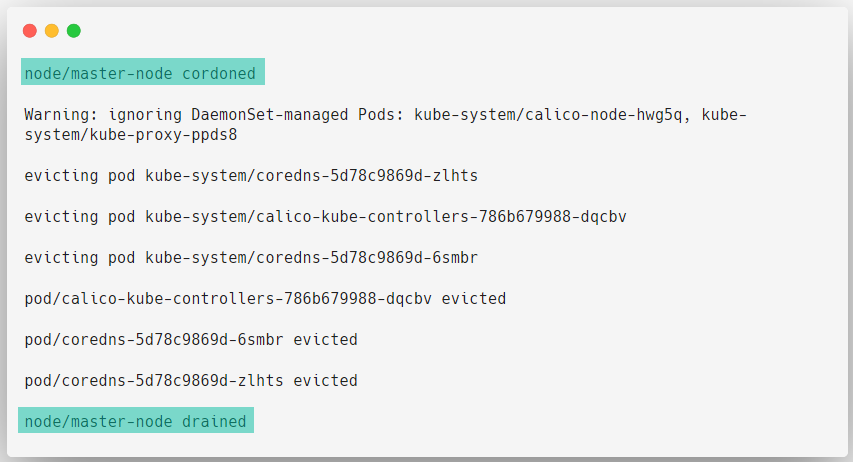 drain nodes