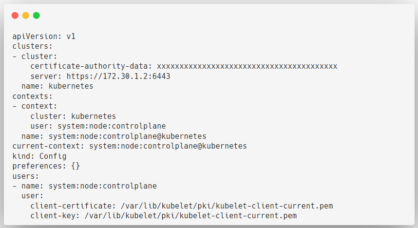 kubelet kubeconfig