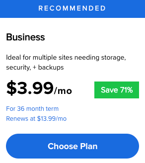 Get 71% discount on Bluehost Web Hosting Business Plan