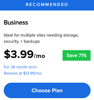 Get 71% discount on Bluehost Business plan