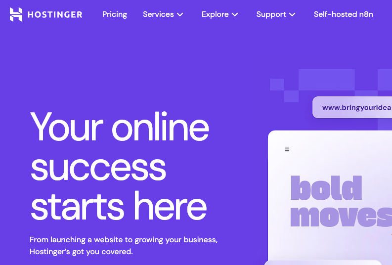 WordPress Black Friday Deals for Hostinger