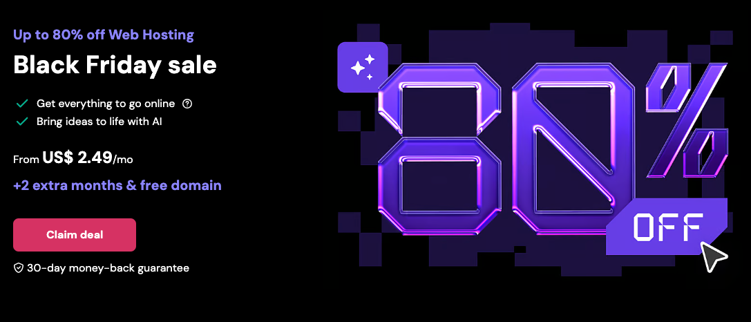 Hostinger Black friday deal