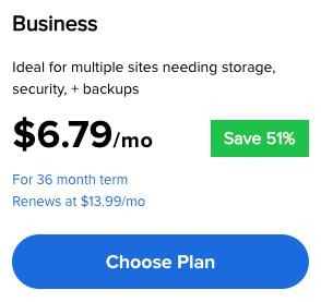 Get 51% discount on Bluehost Business plan