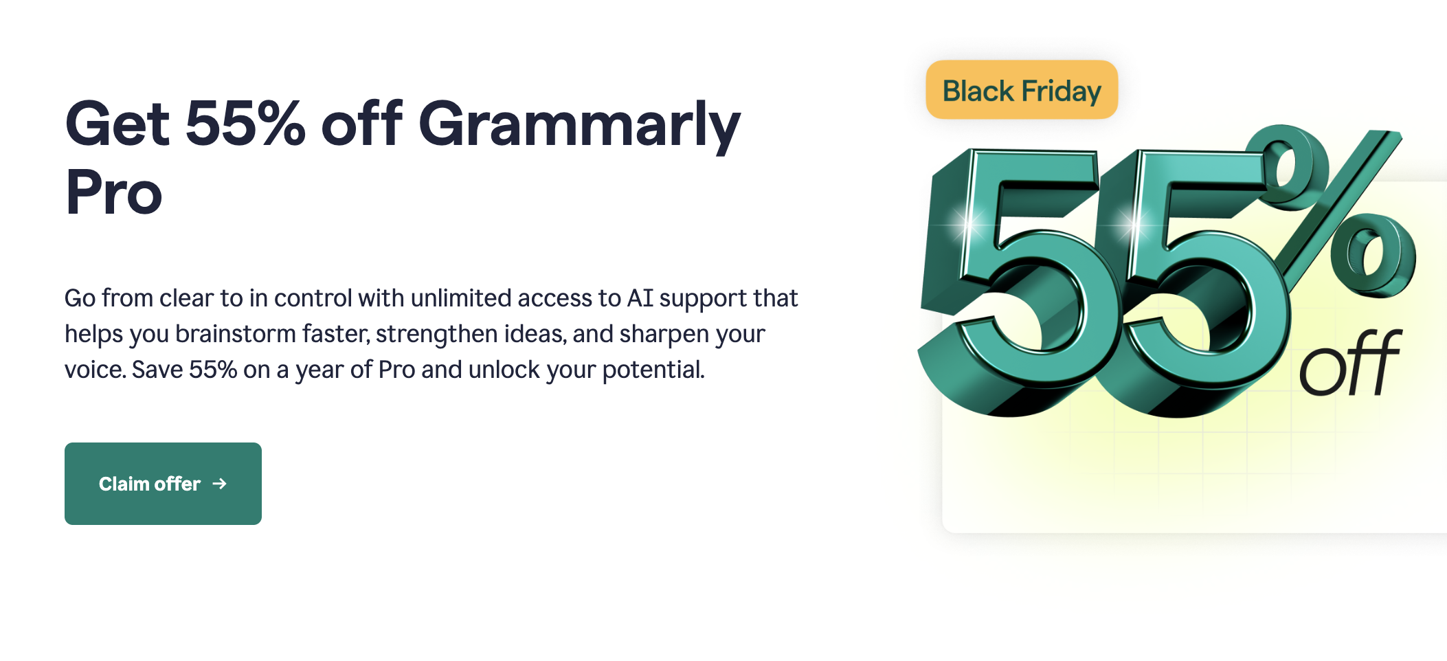 [55% OFF]Grammarly Black Friday 2025 (Live)