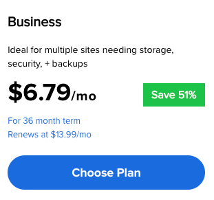 Bluehost Business Plan