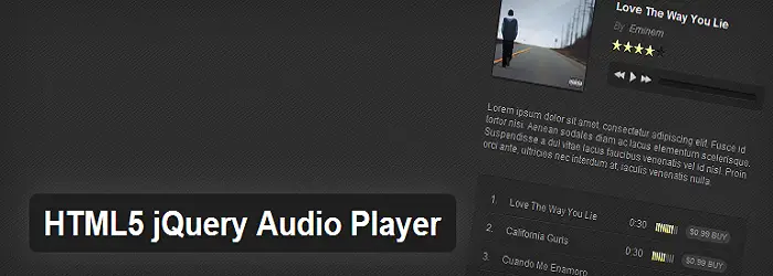 HTML5 jQuery Audio Player