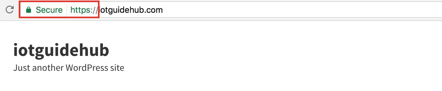 wordpress https browser lock icon