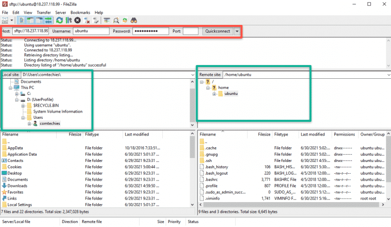 install filezilla linux command line