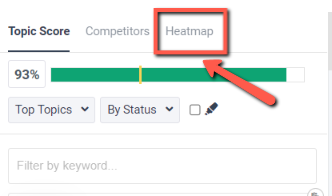 example: what is about heatmap section in frase.io