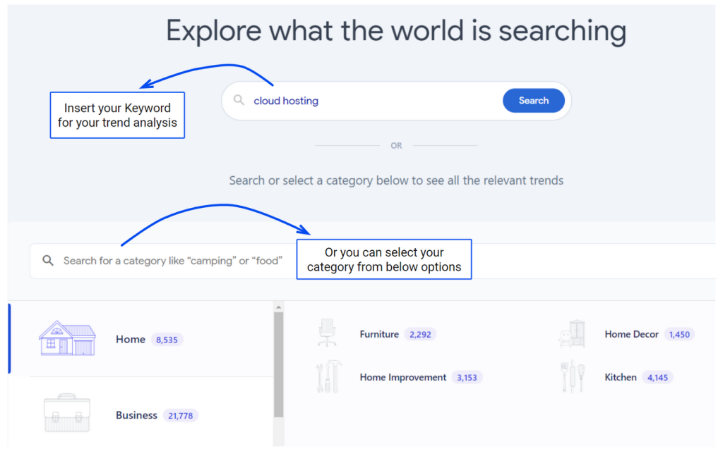 Glimpse: Insert the keyword for the search