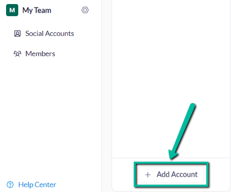 example: how to add account on publer