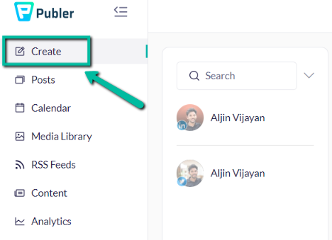 Publer example: how to schedule or create posts for linkedin