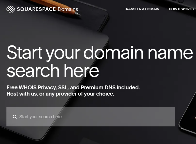 Squarespace review: find a domain in squarespace page