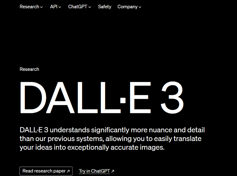 DALL.E 3 login page