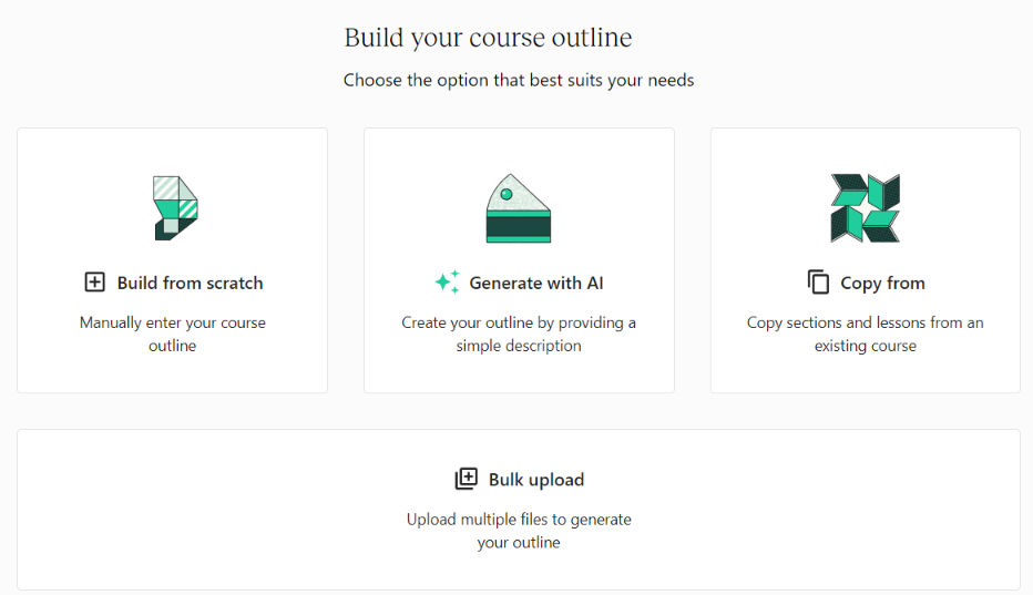 Teachable review: build your outline to create your course in Teachable