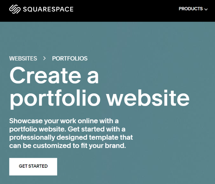 Squarespace review: Portfolio webiste page